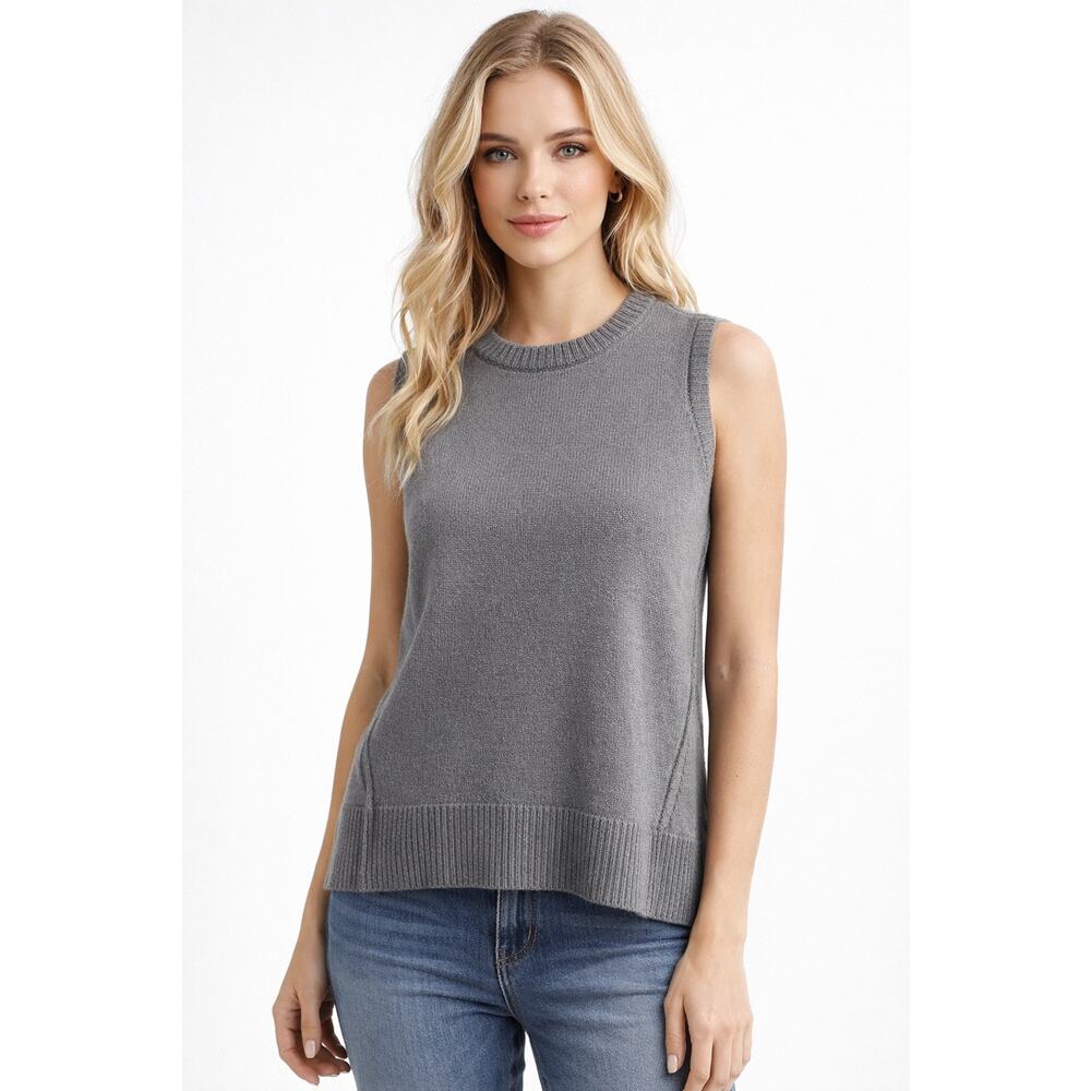 Brochu Walker Lagonlook Sweater Pleated Shirting Layer Cashmere Small